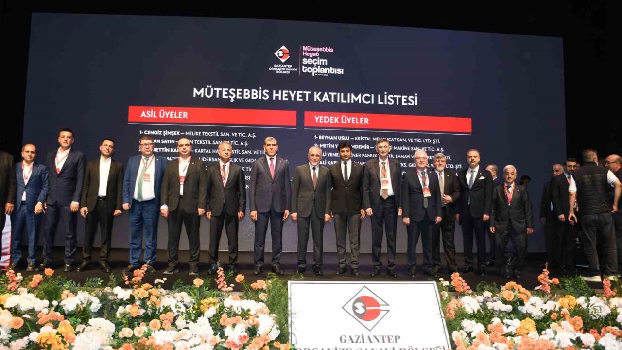 Cengiz Şimşek, oybirliği ile yeniden Gaziantep OSB başkanı seçildi