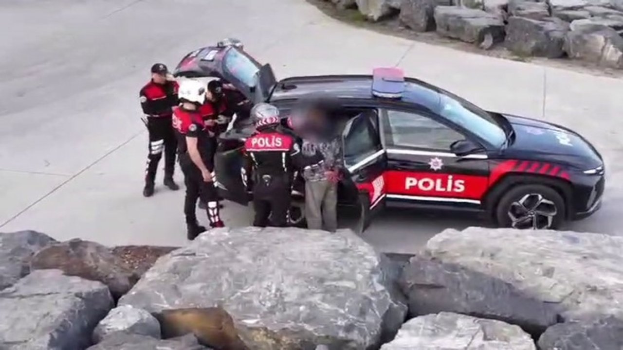 Avcılar’da yunus polisinden dronlu denetim: Şüphelinin üzerinden uyuşturucu çıktı