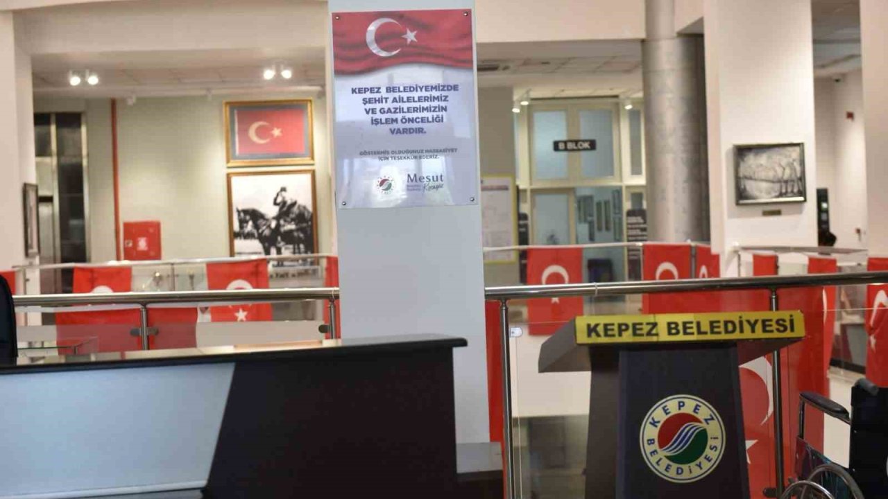 Kepez’de şehit ve gazi yakınlarına öncelik