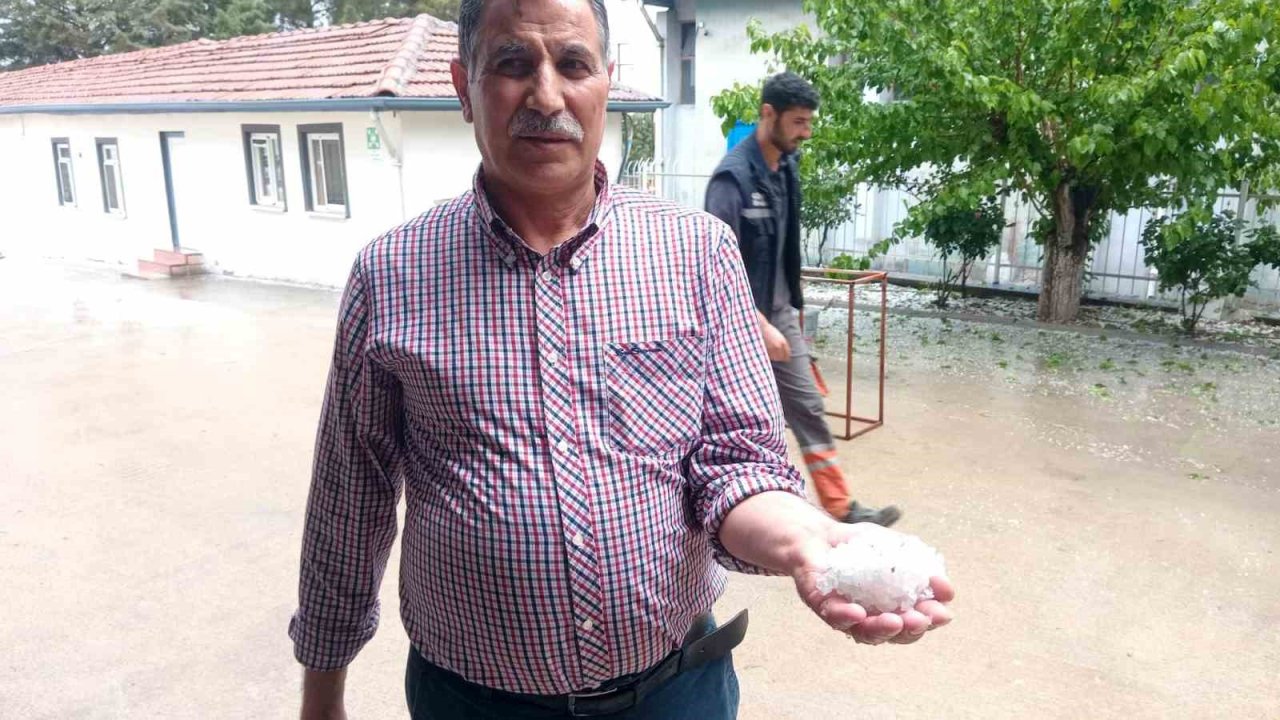Malatya’da dolu yağışı etkili oldu