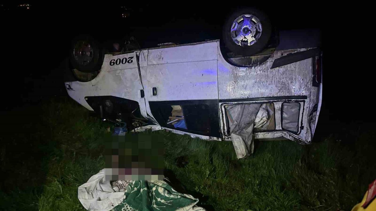 Varto’da kamyonet takla attı: 1 ölü, 1 yaralı