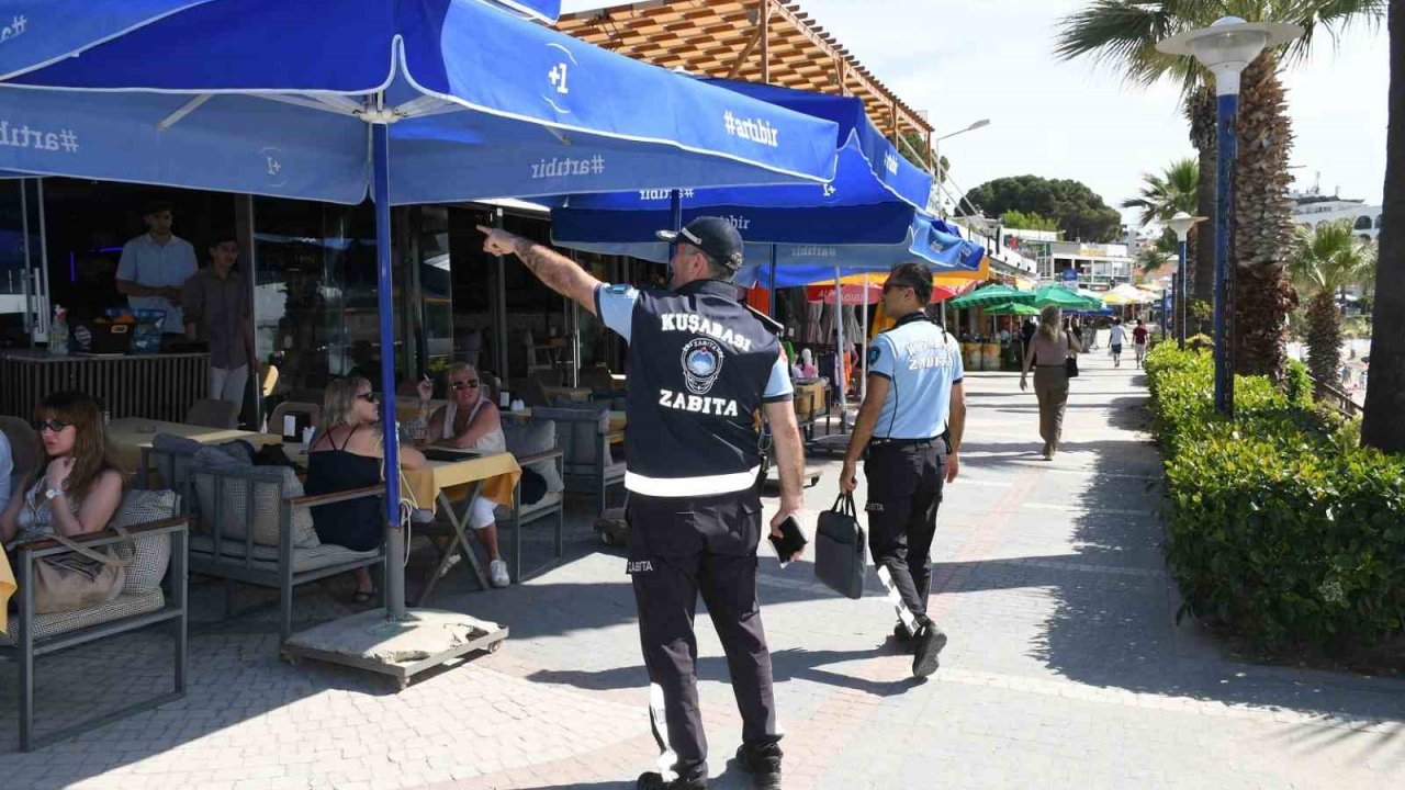 Kuşadası’nda plajlarda "sıfır işgaliye" denetimi sıklaştı