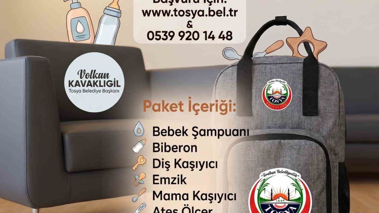Tosya’da yeni doğan bebeklerin ailelerine destek