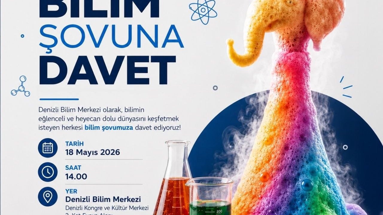 Denizli Bilim Merkezi’nde her yaşa uygun ‘Bilim Şovu’ yapılacak