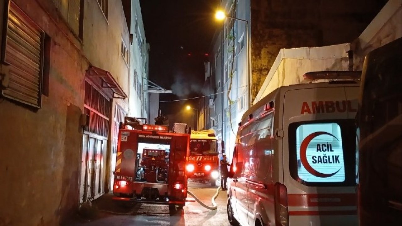 Bursa’da tekstil atölyesinde korkutan yangın