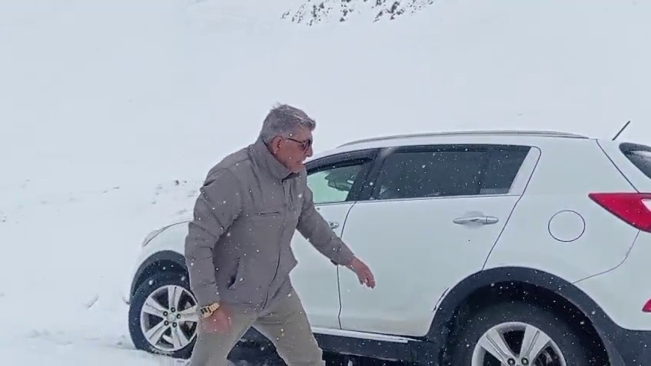 Palandöken geçidinde kar ve tipi etkili oluyor