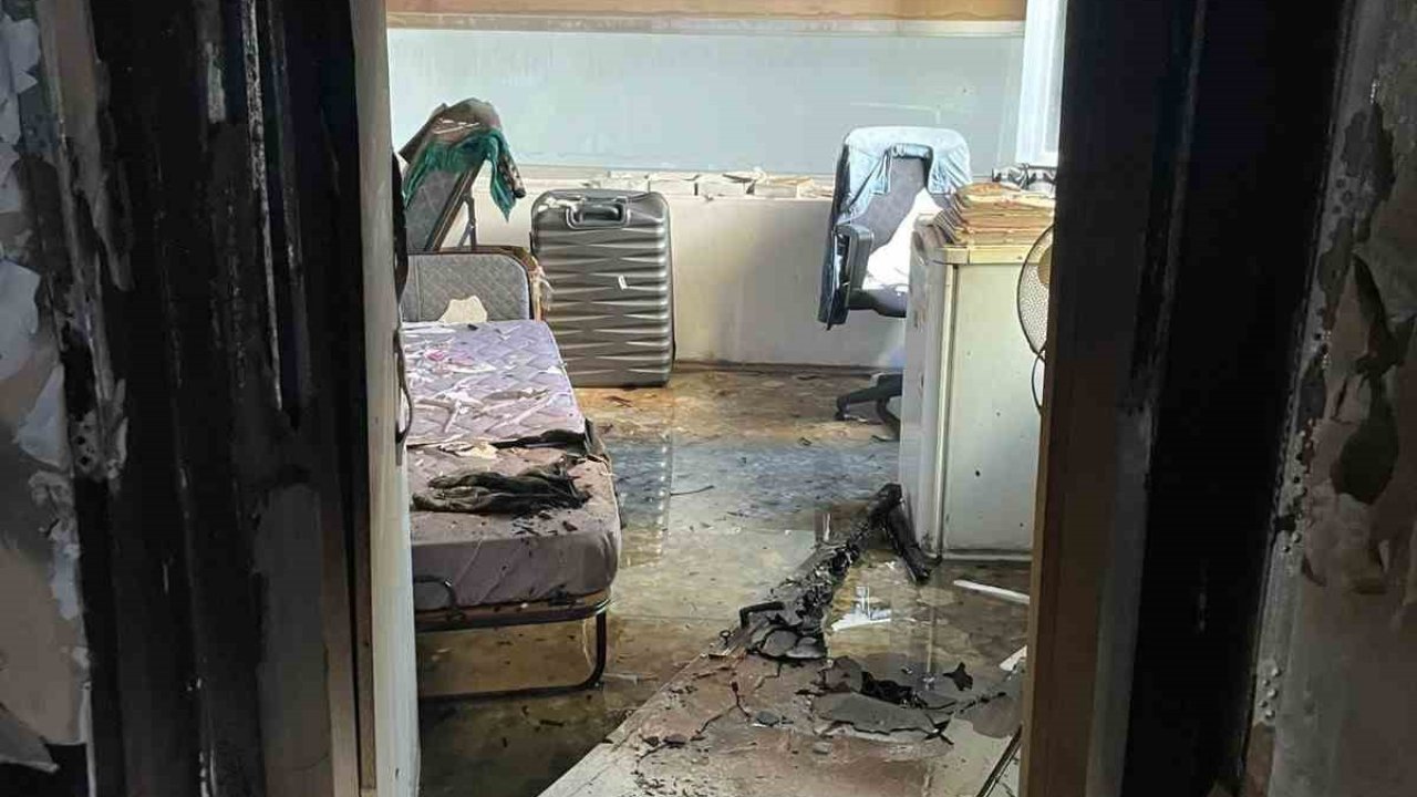 Bodrum’da ev yangını