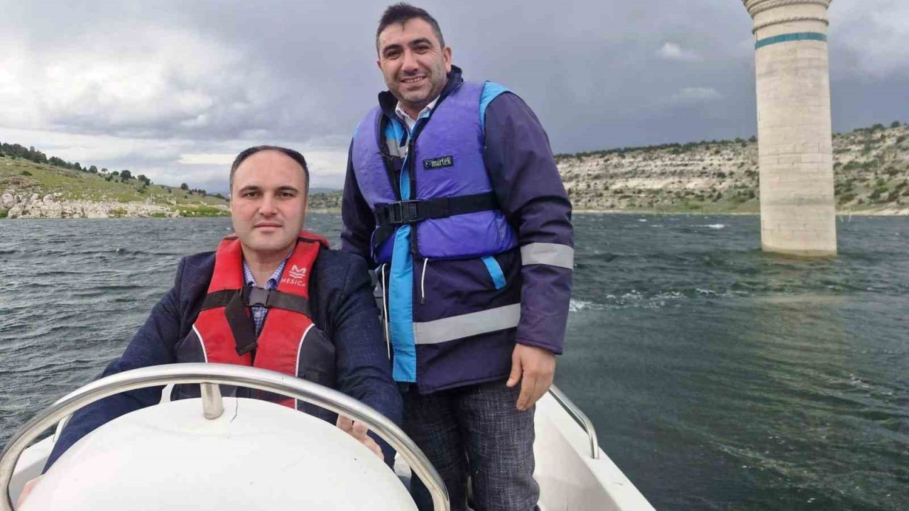 Aslanapa Kaymakamı Tosun, Kureyşler Barajı’nda su ürünleri denetimine katıldı