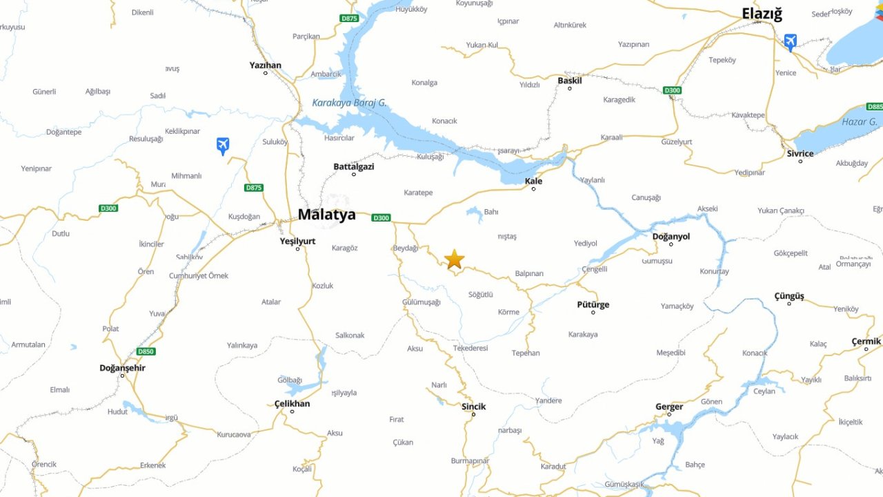 Malatya’da 5.6 büyüklüğünde deprem