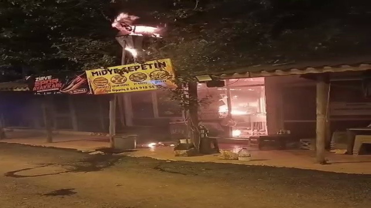 İş yerinde korkutan yangın