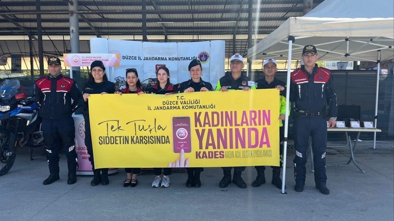 Jandarma’dan KADES ve kadına şiddet bilgilendirmesi yapıldı
