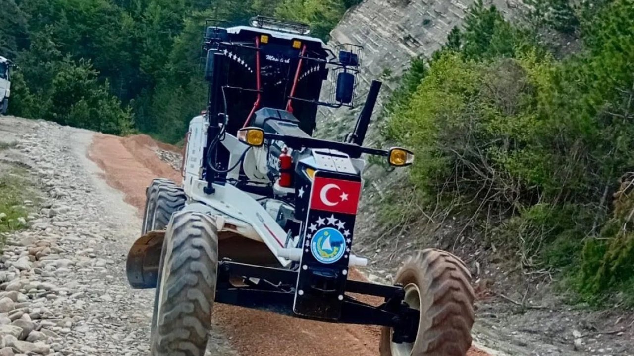 Sinop’ta köylerde yol iyileştirme çalışmaları