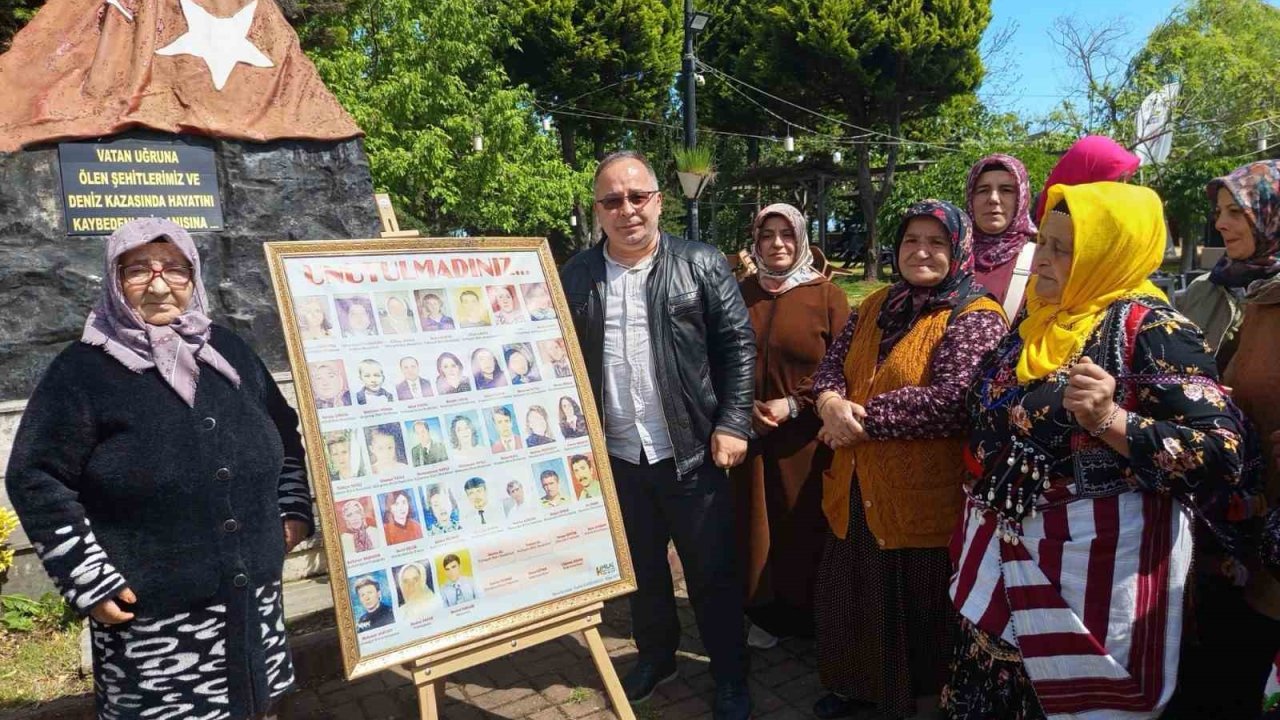 Trabzon’da 26 yıl önce deniz faciasında hayatını kaybeden 38 kişi unutulmadı