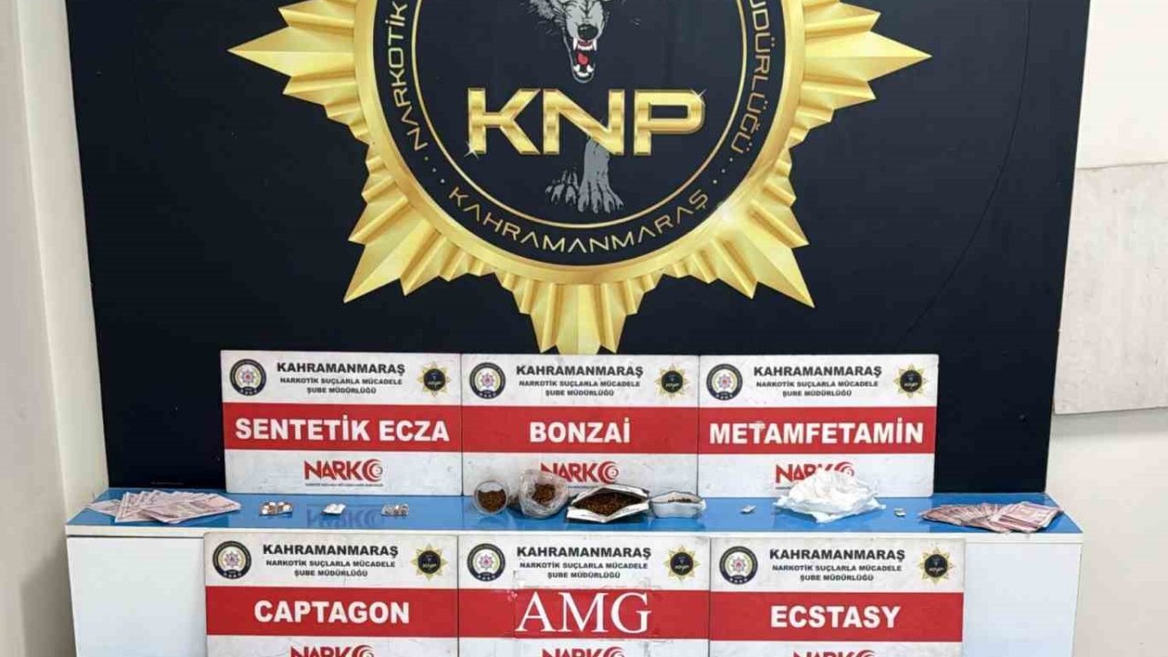 Kahramanmaraş’ta uyuşturucu operasyonu: 3 tutuklama