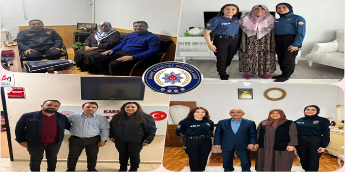 Kars Emniyetinden Bayram Öncesi Şehit Aileleri ve Gazilere Anlamlı Vefa Ziyareti