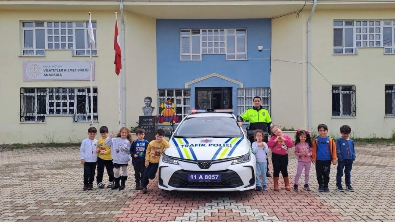 Bilecik’te miniklere trafik eğitimi