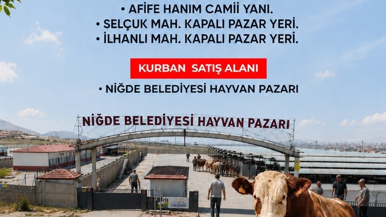 Niğde Belediyesi kurban kesim noktalarını açıkladı