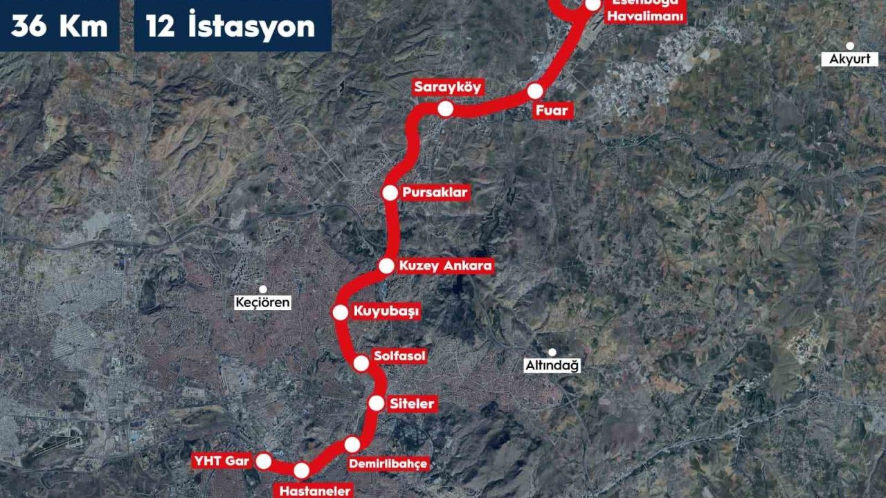 Esenboğa Havalimanı Metrosu’nun yapım ihalesi 30 Haziran’da gerçekleştirilecek