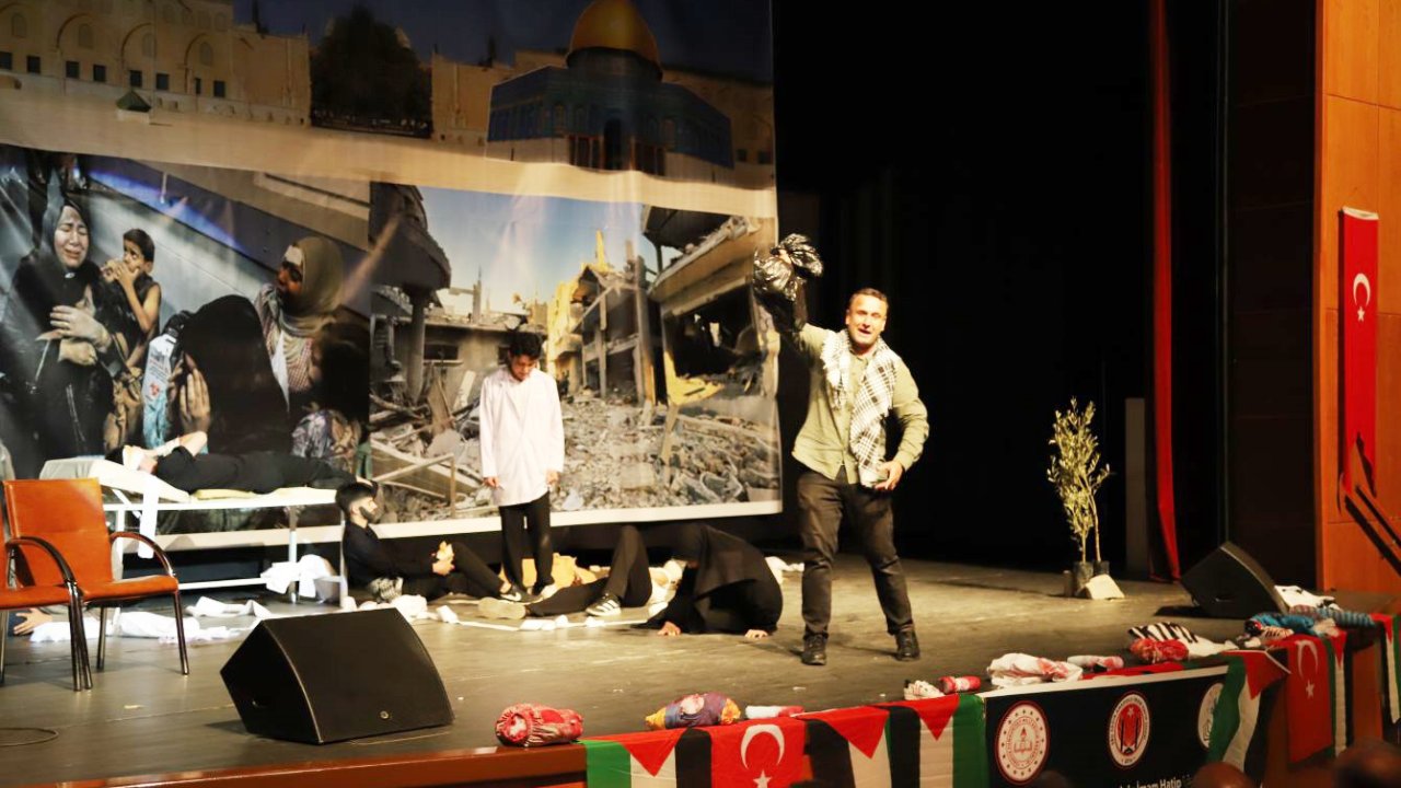 Gazze’nin sessiz çığlığı Kahta’da yankılandı