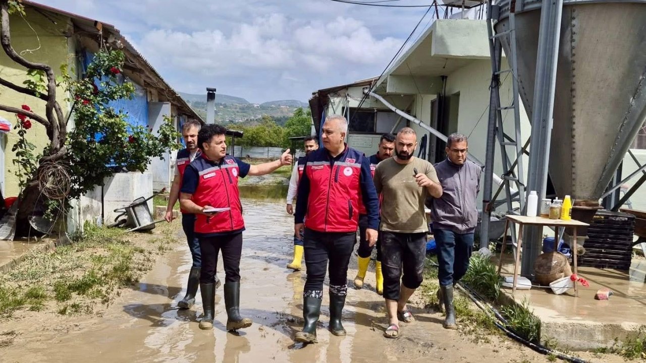Su baskınlarında zarar gören tarım arazilerinde hasar tespit çalışmaları gerçekleştiriliyor