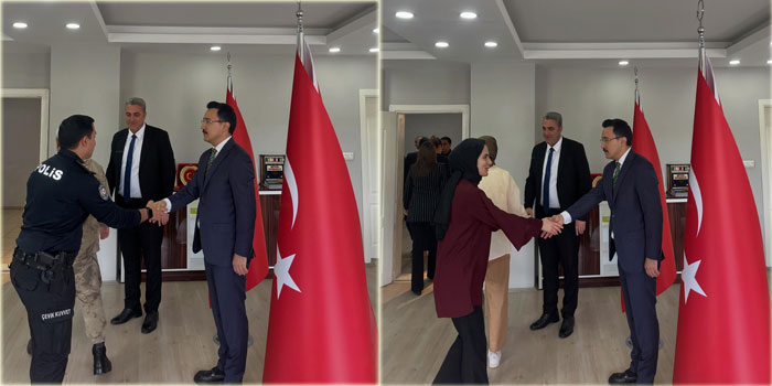 Akyaka Kaymakamı İsmail Demirtaş, Kamu Personeliyle Bayramlaştı