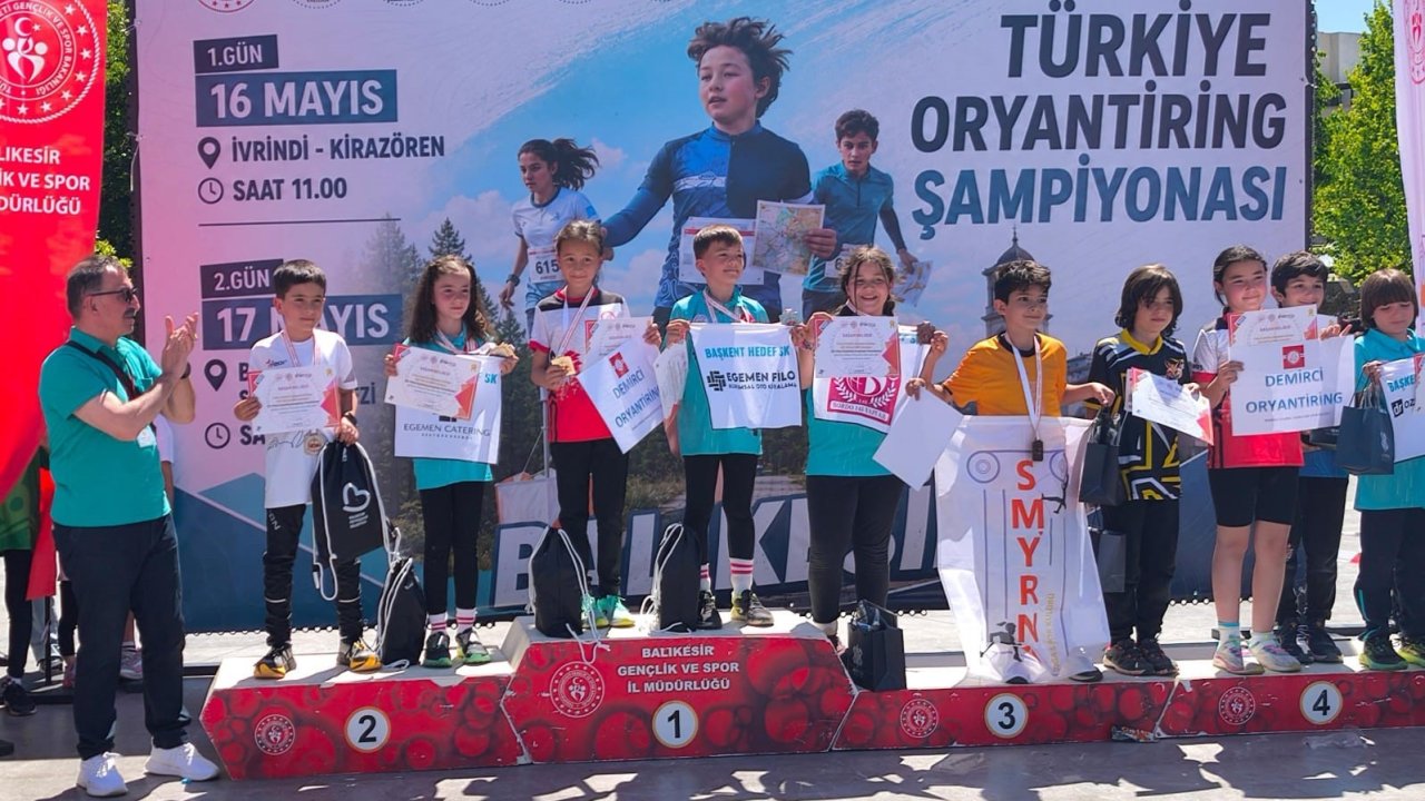 Manisalı oryantiring sporcularından Türkiye Şampiyonasında büyük başarı