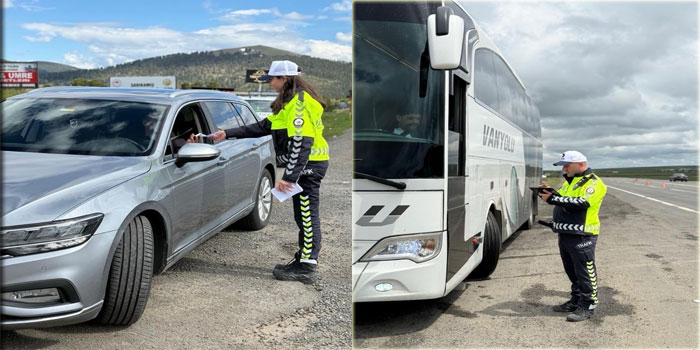 Kars’ta Bayram Öncesi Sıkı Trafik Denetimi