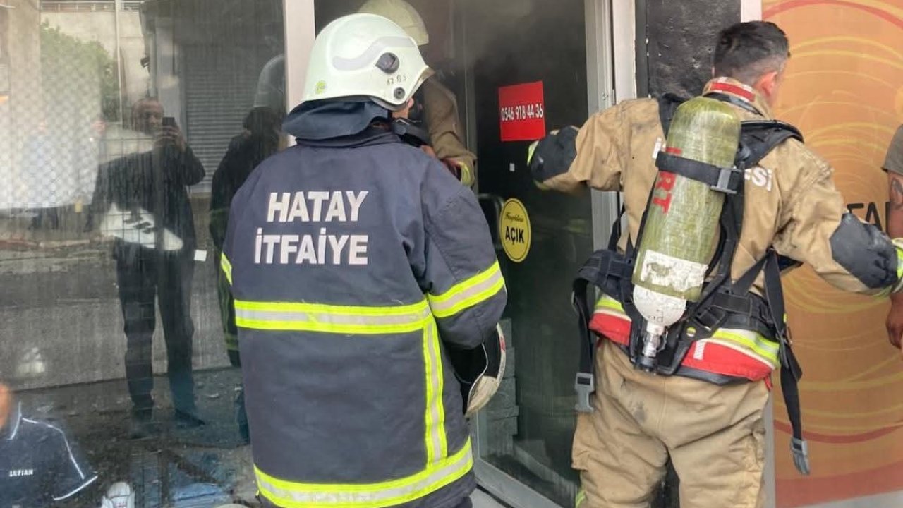 Dörtyol’da iş yeri yangını