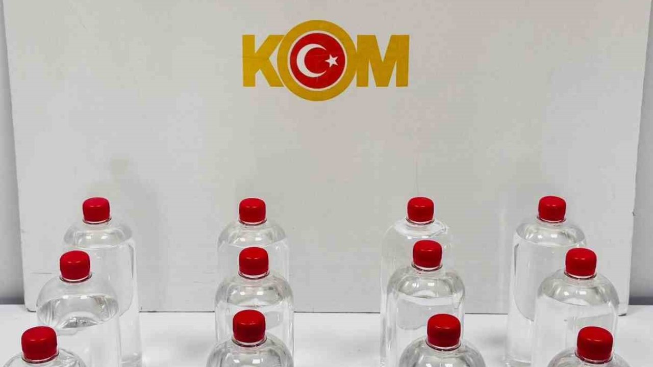 Sahte alkol operasyonu: 12 litre etil alkol ele geçirildi