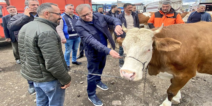 Kars Valisi Ziya Polat'tan Kurban Pazarına Ziyaret
