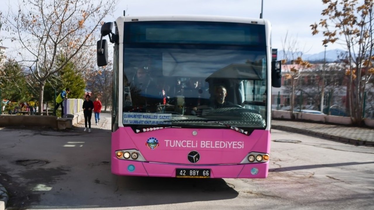 Tunceli’de  bayramda ücretsiz ulaşım hizmeti
