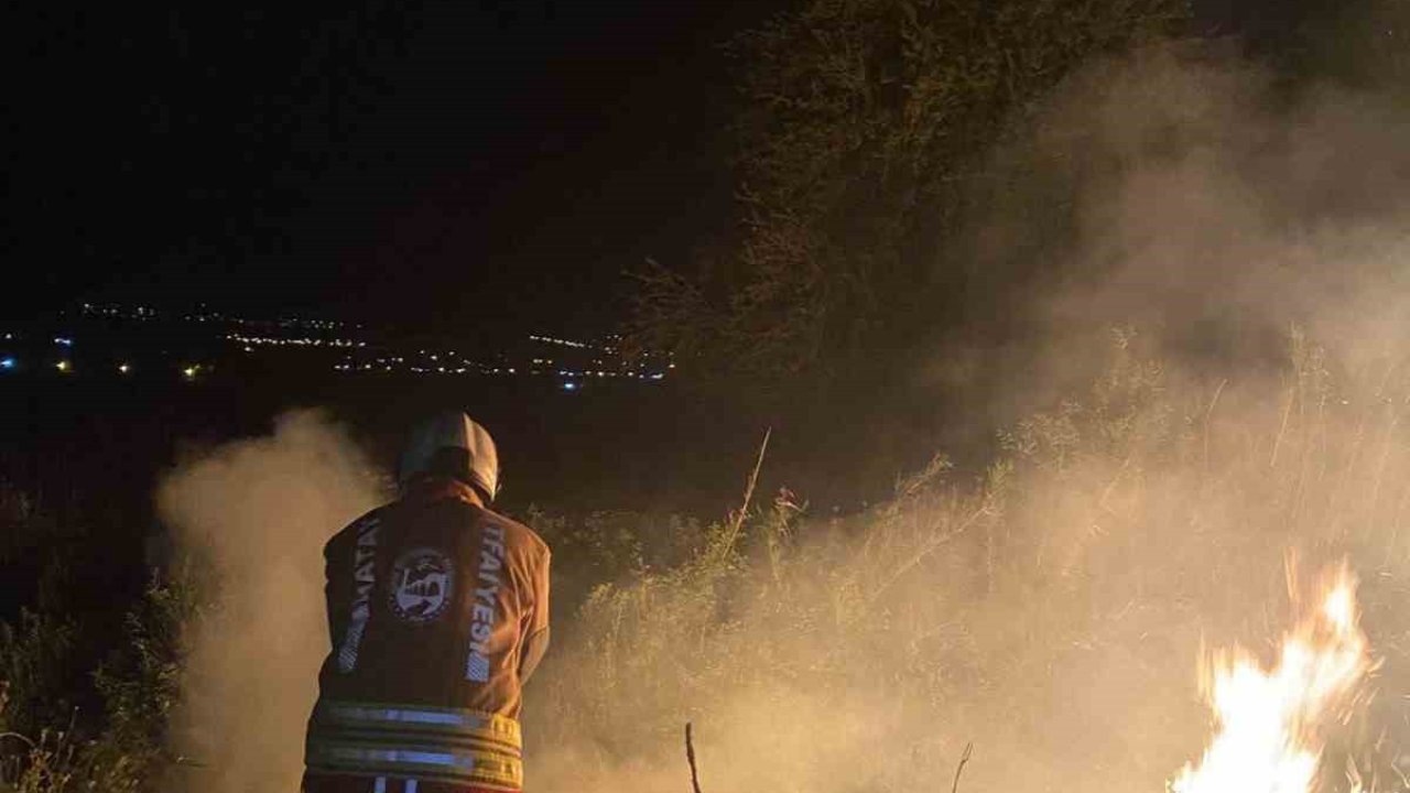 Kırıkhan’da bahçe yangını