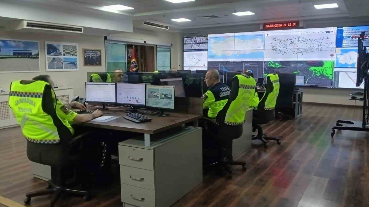 Ankara’da jandarmadan bayram öncesi hava destekli trafik denetimi