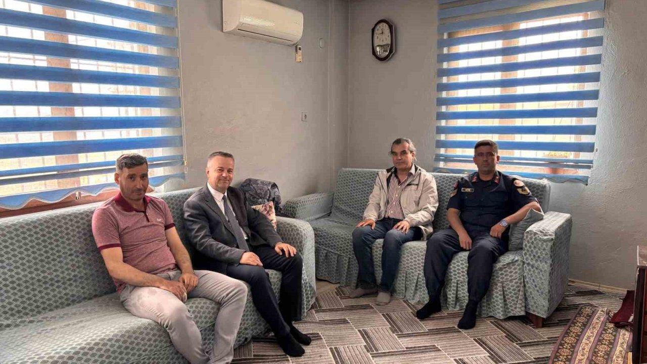 Kaymakam Gündoğdu şehit aileleri ve gazilerle bayramlaştı