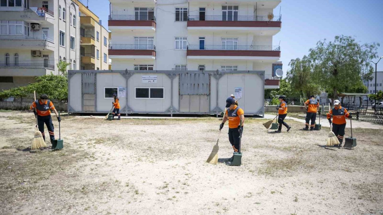 Mersin’de kurban kesim alanlarında bayram temizliği