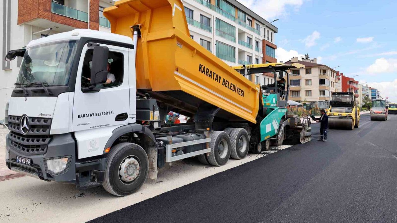 Karatay’da yeni sezonun ulaşım yatırımları sürüyor