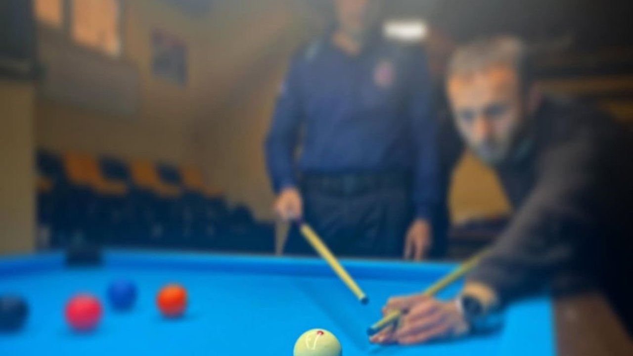 Denetimli serbestlik yükümlülerine bilardo etkinliği