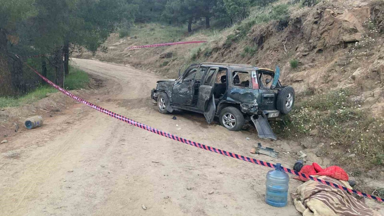 Kontrolden çıkan cip uçurumdan yuvarlandı: 1 ölü 2 ağır yaralı