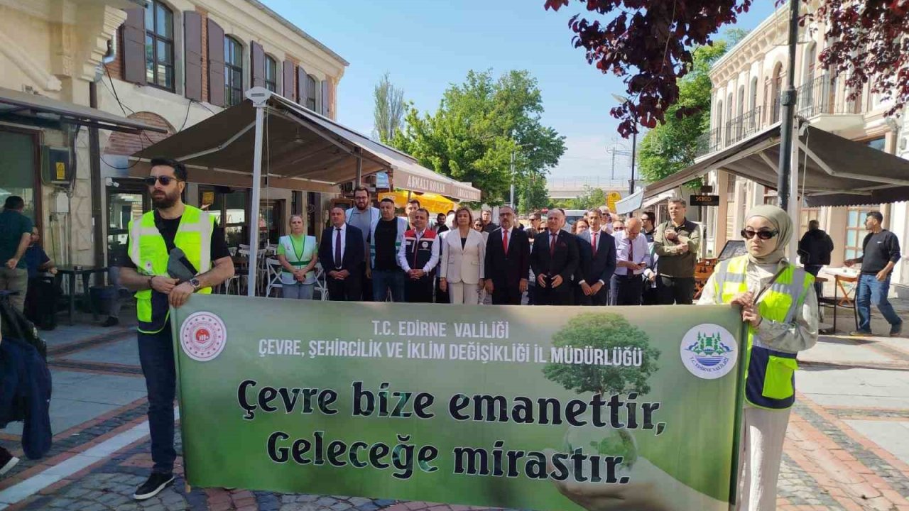 Edirne’de Türkiye Çevre Haftası kutlamaları renkli görüntülerle başladı