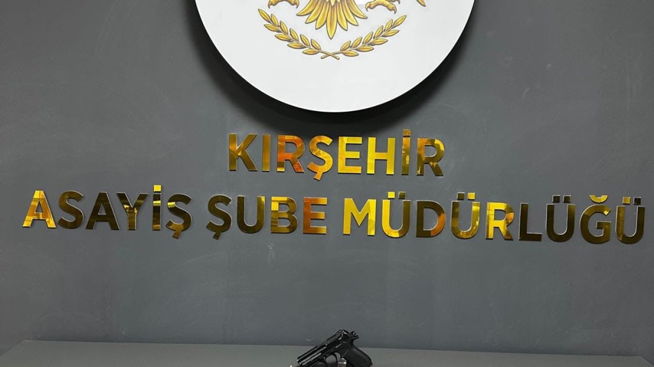 Kırşehir’de ruhsatsız tabanca ve fişek ele geçirildi