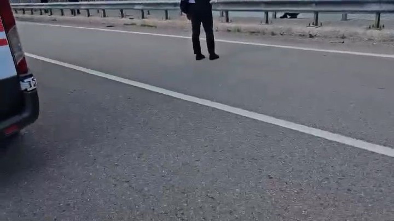 Viyadükten atlamak isteyen şahsı kaymakam ikna etti