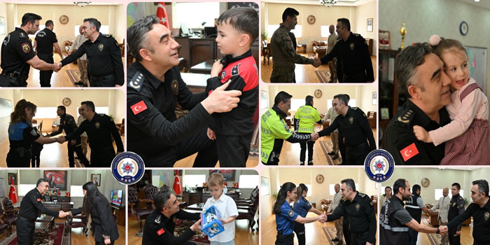 Emniyet Müdürü Murat Abdullah Tombul’dan Personele ve Ailelerine Bayram Kabulü