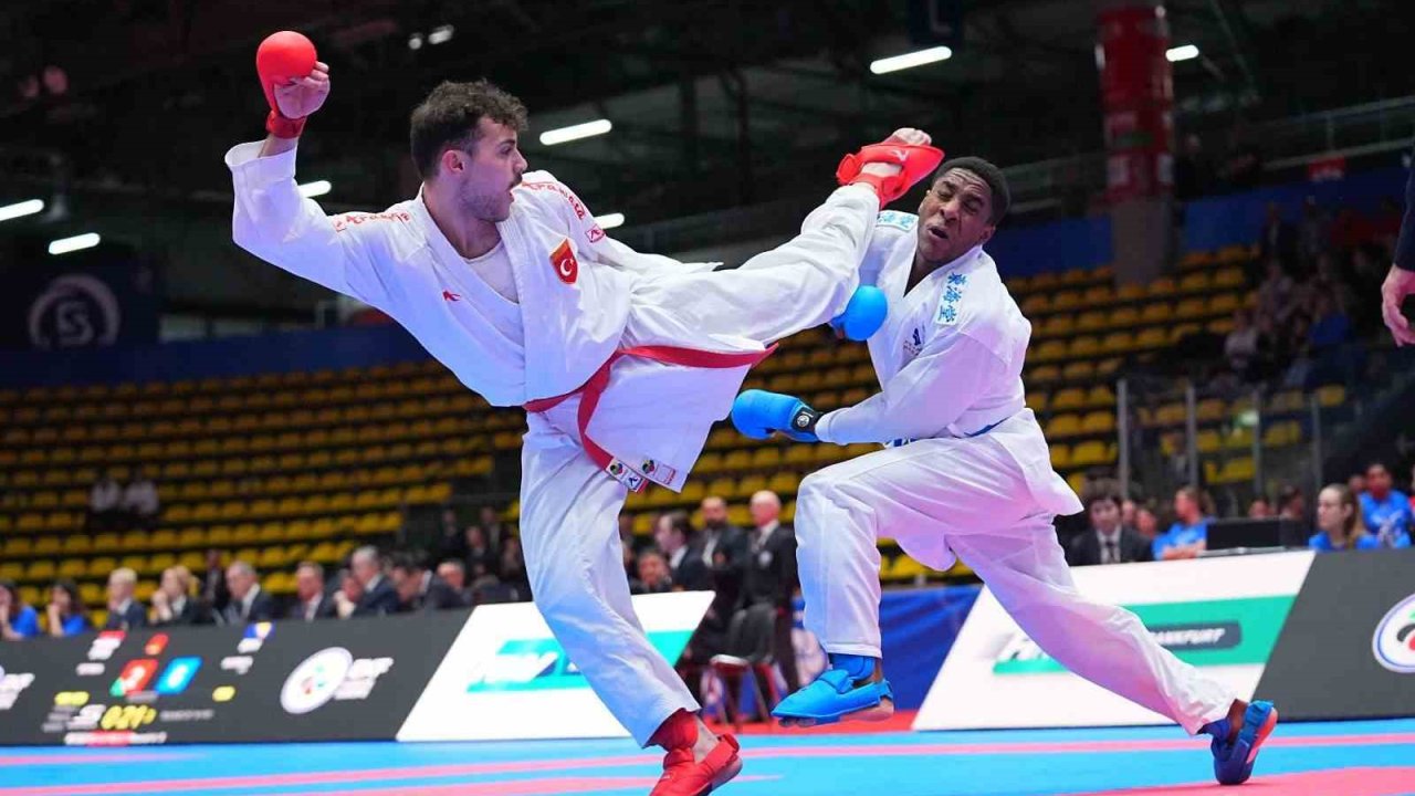 Karate şampiyonasında Avrupa ikinci oldu
