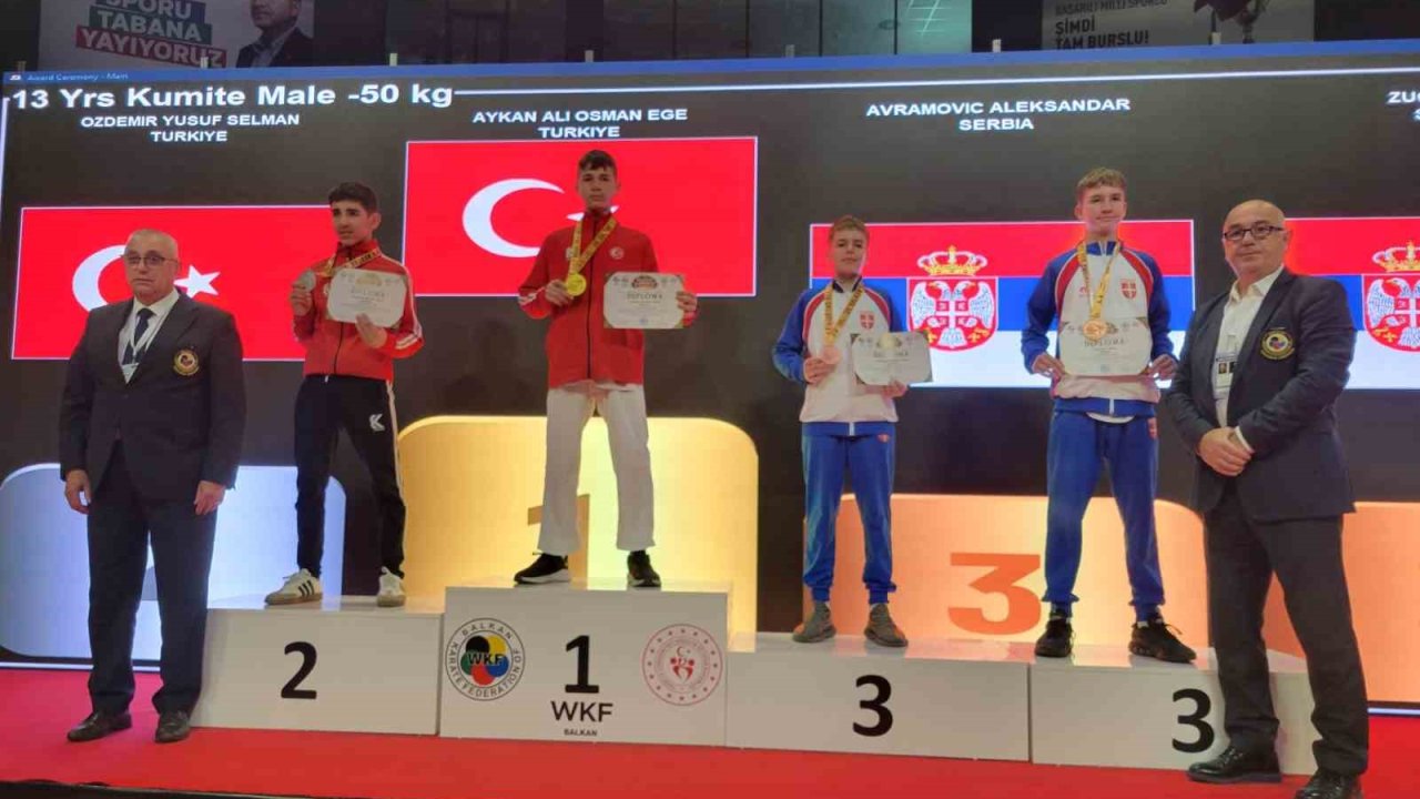 Darıcalı karateciler Balkan Şampiyonası’ndan madalyalarla döndü