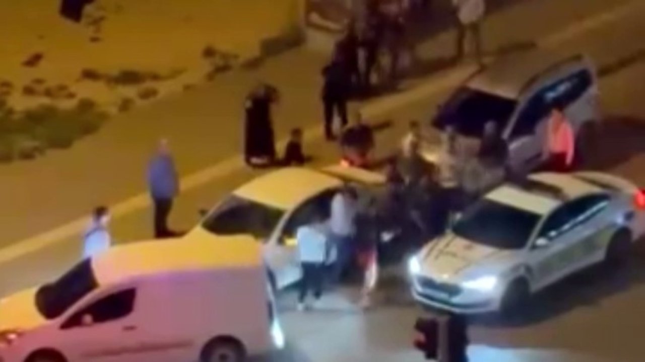 Gaziantep’te meydana savaşını aratmayan trafik kavgası