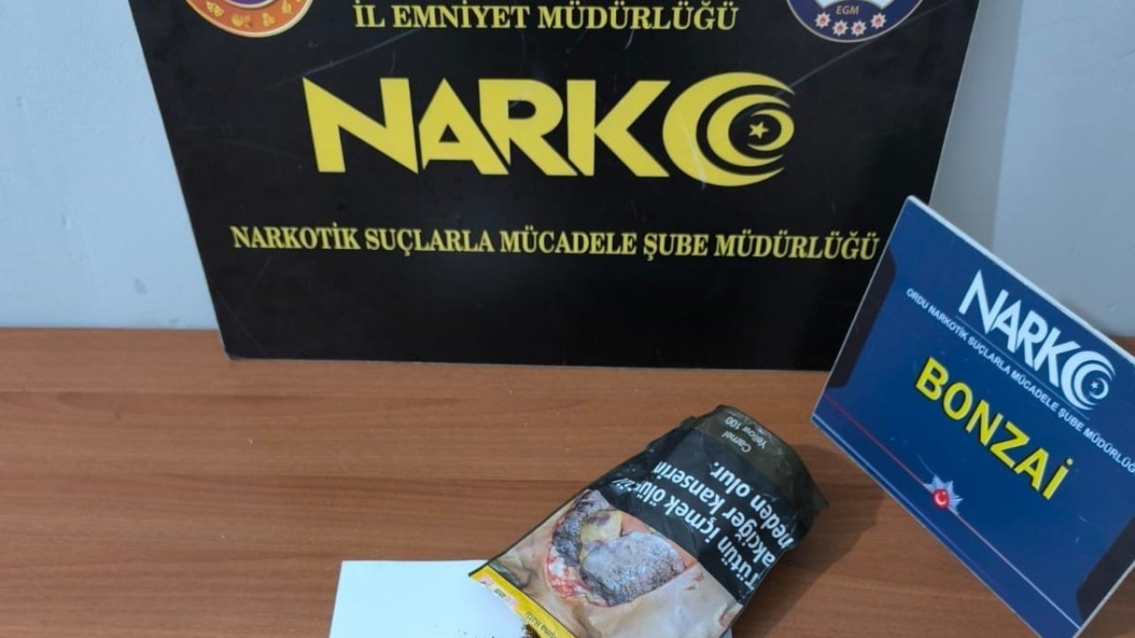 Ordu’da uyuşturucu operasyonlarında 1 tutuklama