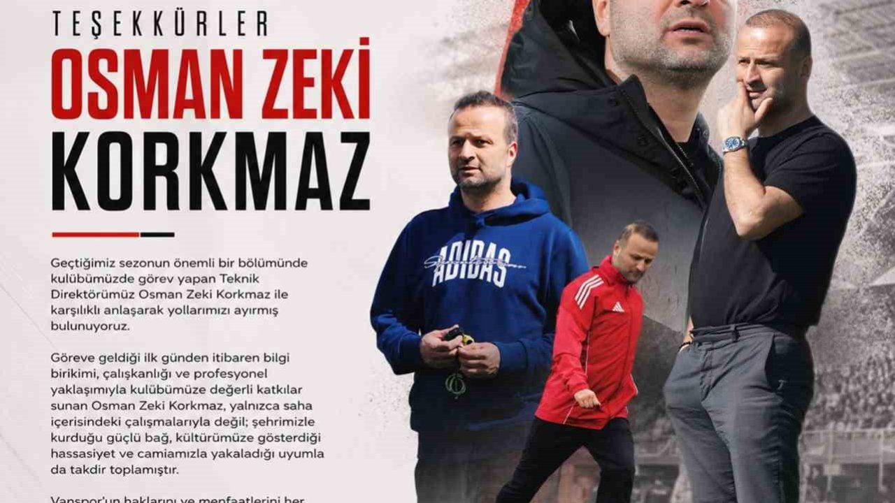 Vanspor, Osman Zeki Korkmaz ile yollarını ayırdı
