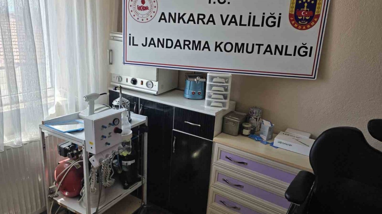 Ankara’da sahte diş doktoruna operasyon