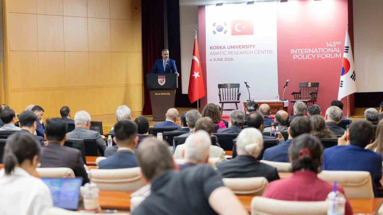 Bakan Fidan, Kore Üniversitesi’nde 143. Uluslararası Politika Forumu’nda hitapta bulundu