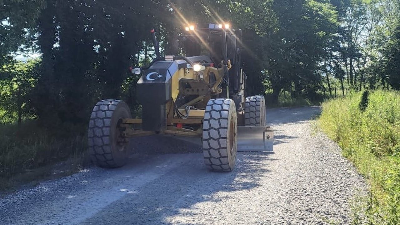 Musababa köyünde yol çalışmaları sürüyor